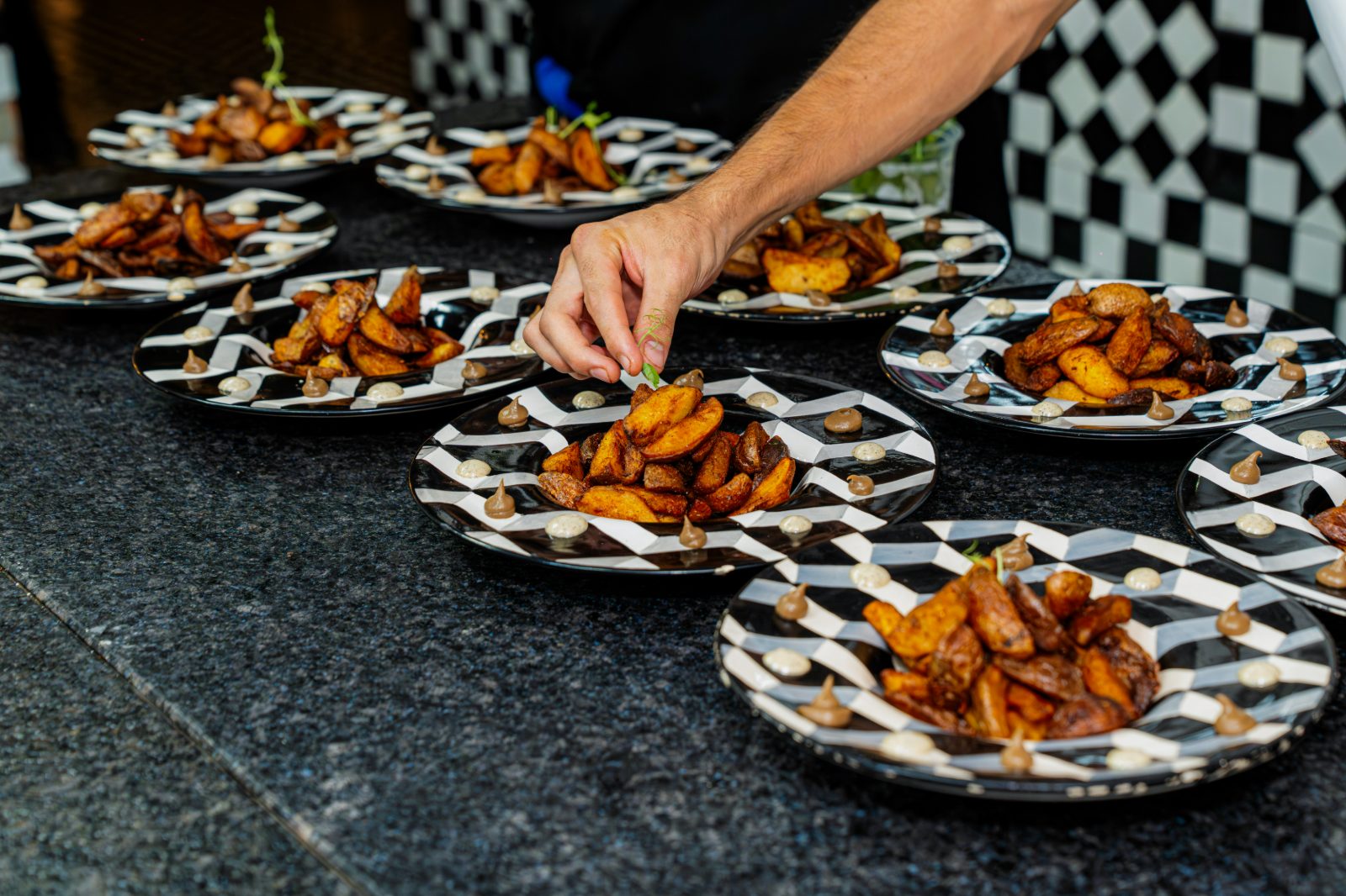 Tapas servidas a la mesa