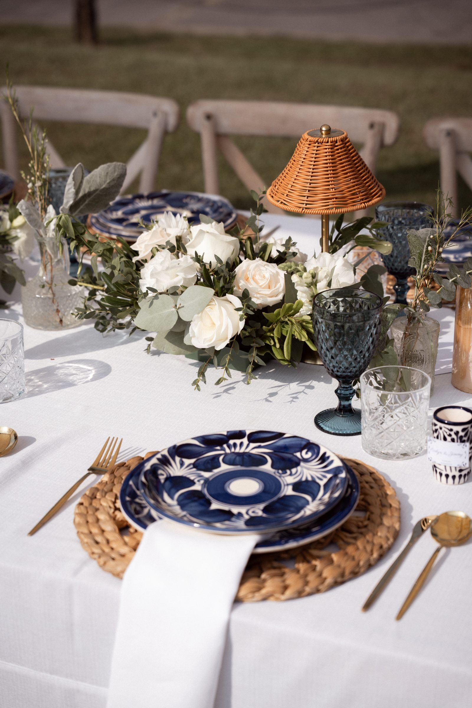 Mesa de talavera, banquete